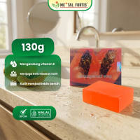 METAL FORTIS Sabun Mandi Extract Papaya 85 Gr / 130 Gr Transparent Soap Dengan Vitamin E Menjaga Kelembaban Kulit MET