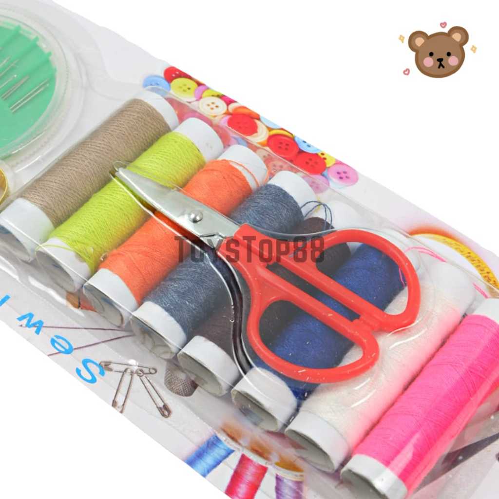 12 Benang Sewing Kit Set Perlengkapan Alat Jahit