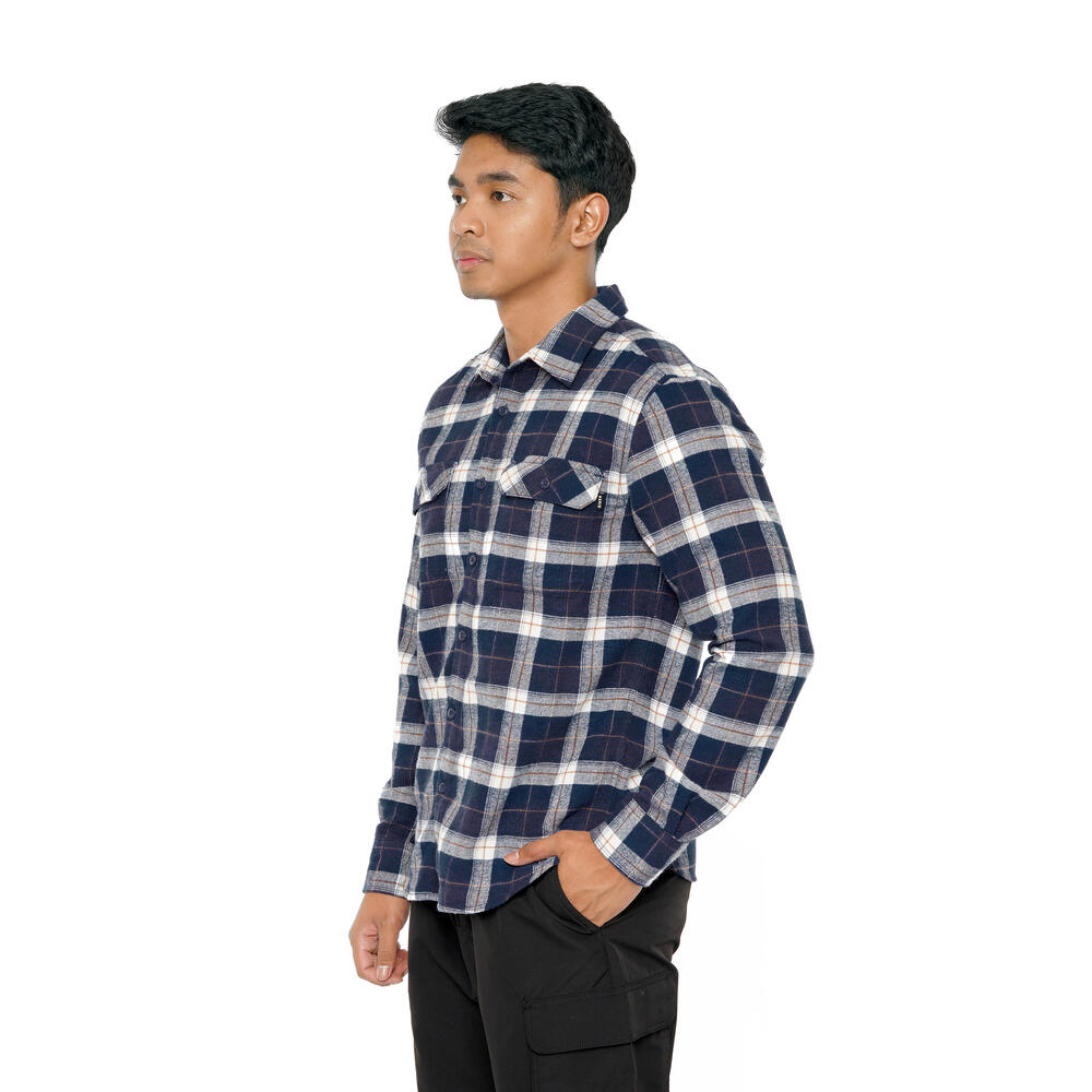 910009892 SONOMA FLANNEL SHIRT - NAV