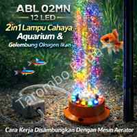 HIKARI ABL 02MN 12 LED - Lampu + Batu Aerator Aquarium Aquascape 02 MN