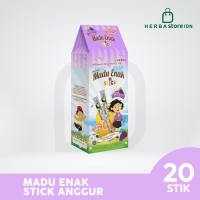 Madu Enak Stick - Madu Enak untuk Travel dan Anak ada rasa Original Jeruk Leci Anggur