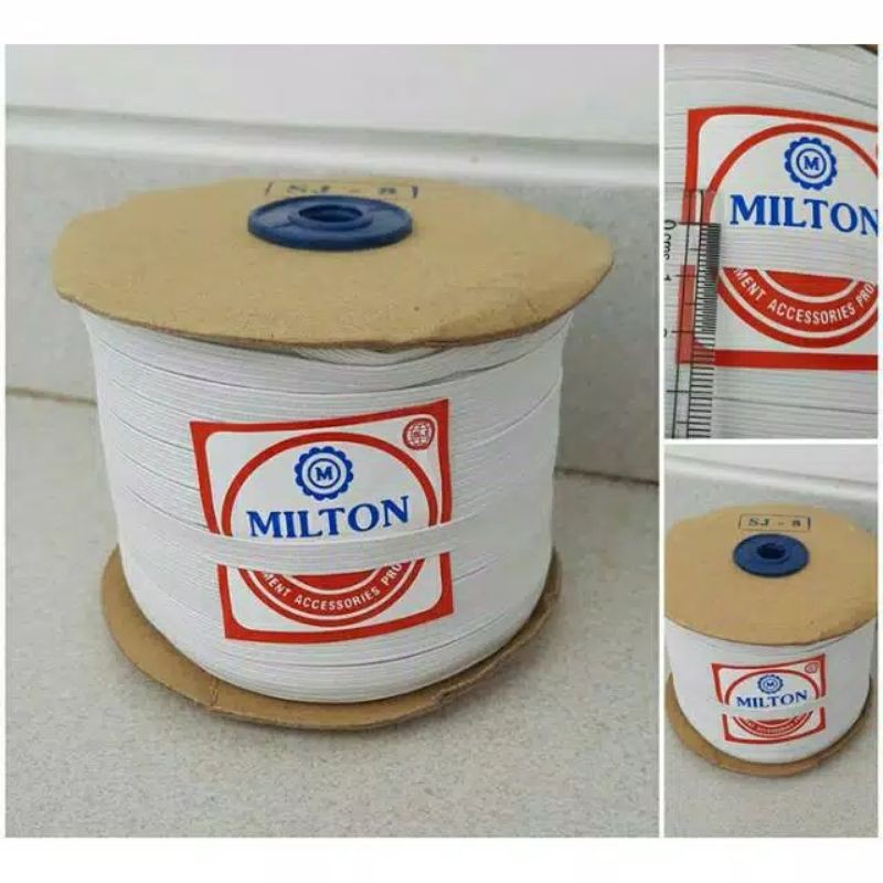Karet Elastis Milton ukuran 3mm / 4mm / 5mm / 6mm / 8mm / 10mm / Karet Baby / Tali Karet MILTON