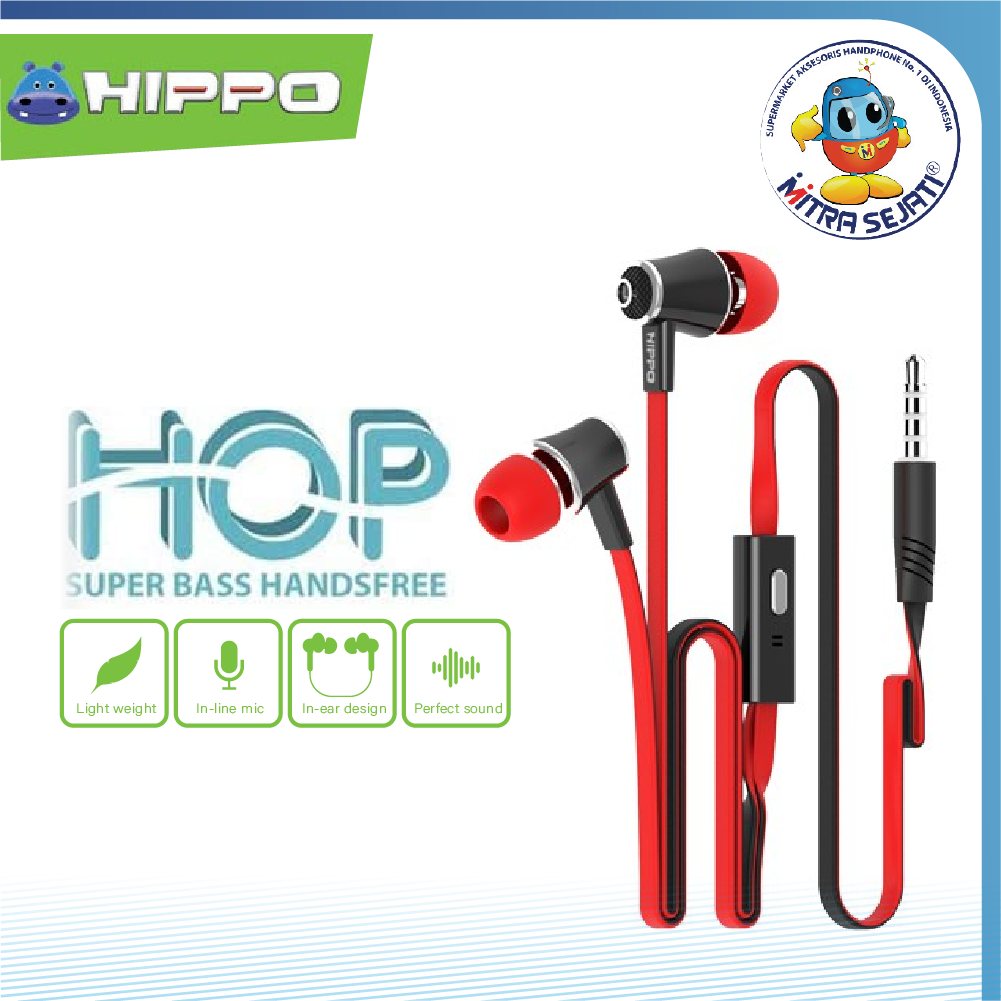 Handsfree Headset Hippo Hop Original Hippo-AHFUNIVHHOP