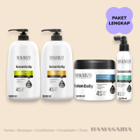 PAKET MAKARIZO Professional Salon Daily Shampoo + Conditioner + Creambath + Tonic Rontok Ketombe