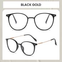 Berrybarton Kacamata Anti Radiasi Bluray Minus Photocromic Bluecromic Frame Bulat Pria Wanita KY9945