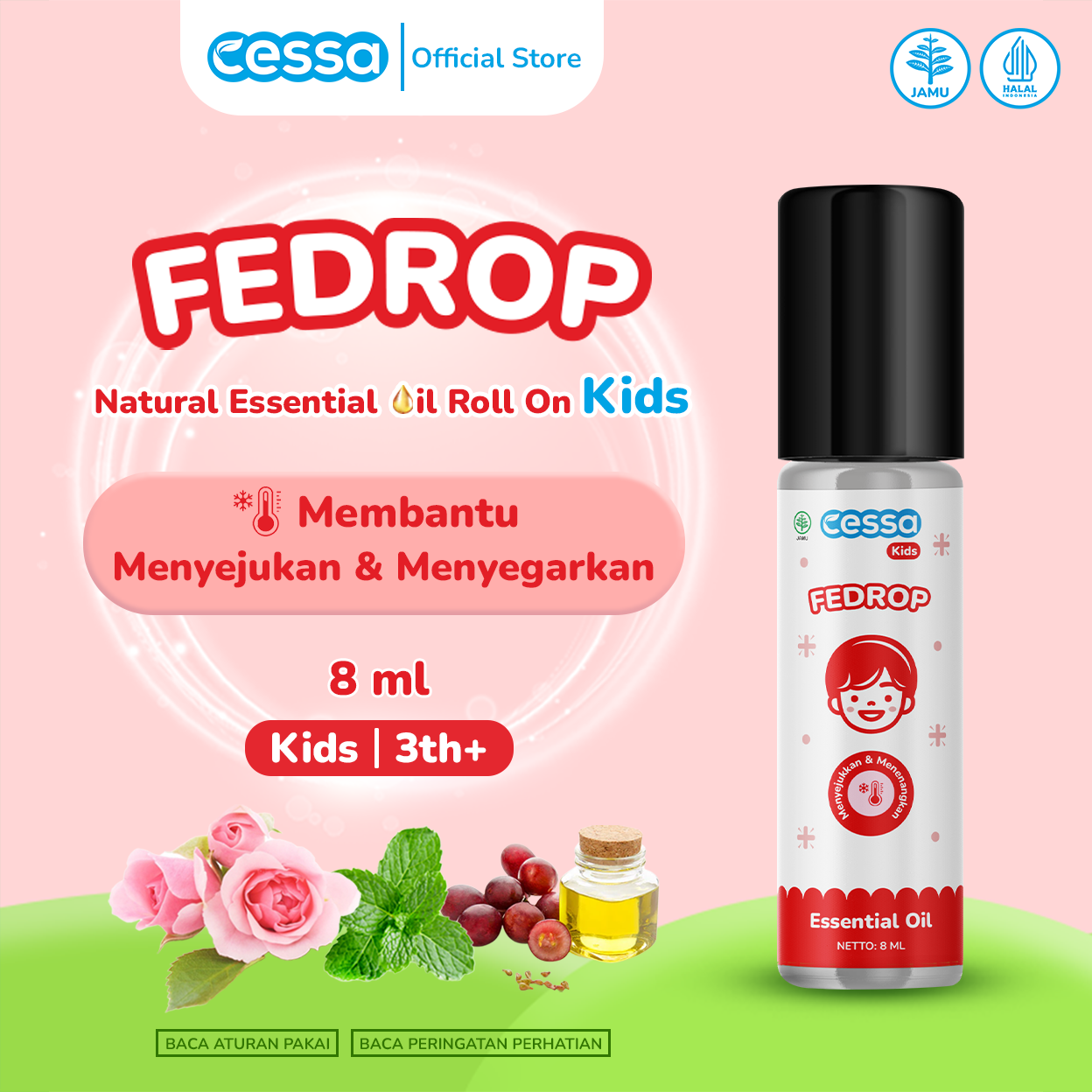 Cessa Kids Fedrop - Essential Oil Penurun Panas dan Demam Anak