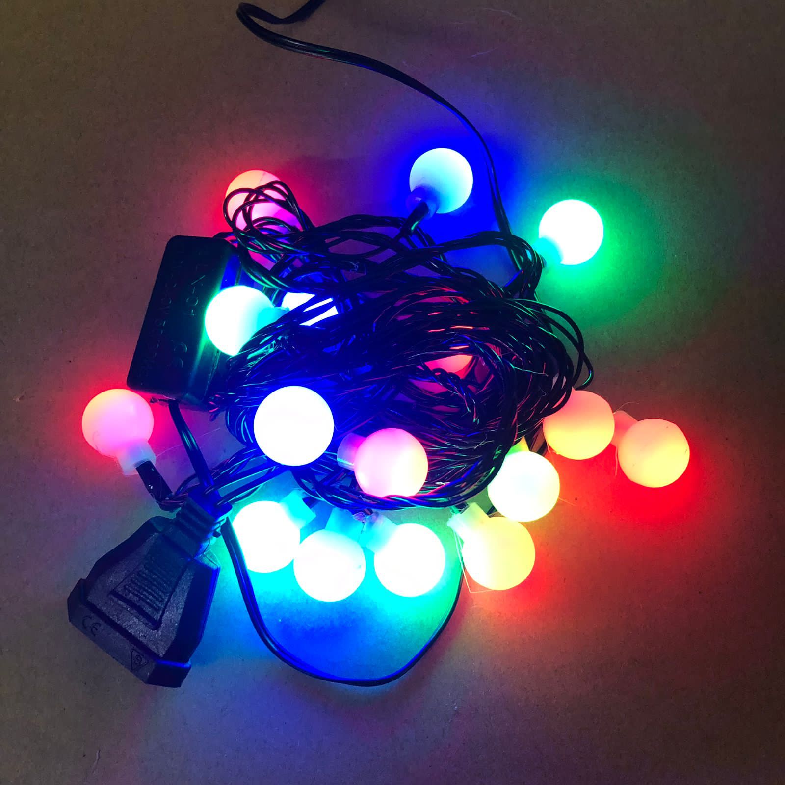 Lampu LED Tumblr Natal Merah Putih dekorasi 10m warna warni disco Kualitas Terbaik Kabel tebal