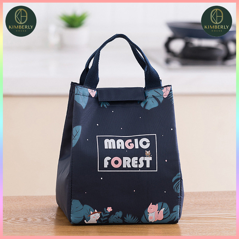 SHOP Tas Bekal Lunch Bag Dewasa Anak Sekolah Cooler Bag Insulated / Tas Bekal / Tas Kantong Asi / Canvas Bag