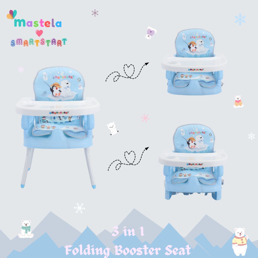 MASTELA Folding Booster Seat / Kursi Makan Bayi - CREAM - 07330