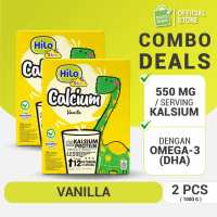 Twin Pack - HiLo School Vanilla 1000g  - Susu Anak Tinggi Kalsium Protein Lebih Rendah Gula