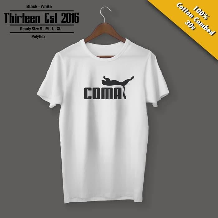 Kaos Original Baju Olah Raga Plesetan Puma01 Coma Kualitas Distro Pria Wanita Branded Keren kaos original baju olah raga plesetan puma01 coma kualitas distro pria wanita branded keren
