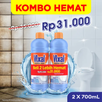[BELI 2 LEBIH HEMAT] Vixal Pembersih Porselen & Kamar Mandi HCl Anti Kerak Bandel Ekstra Kuat 2x700ml