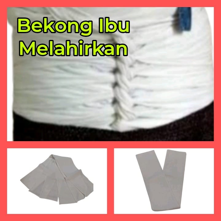 Bengkung Bekong Stagen Korset Ambet Lilit Ibu Melahirkan Kain Belacu Super Panjang 8 10 dan 15 Meter