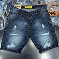 celana pendek denim pria mc wiscer sobek denim original premium quality