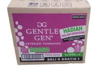 Sabun Gentle gen deterjen cair renceng 1 dus morning brezze kemasa 1000 isi 140 pcs
