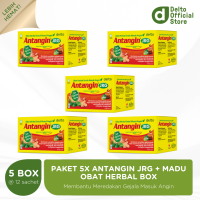 [Best Seller] Antangin JRG + Madu Sirup Herbal Box 12 Sachet - Obat Herbal Masuk Angin Meriang Mual Kembung Sakit Kepala Melegakan Tenggorokan