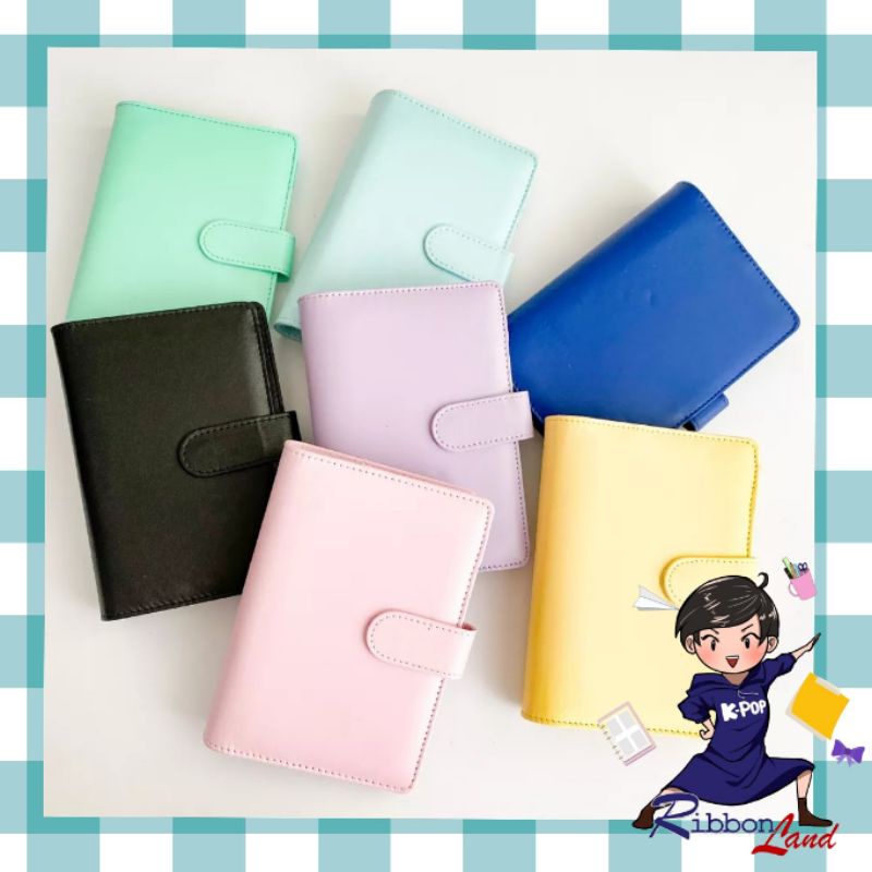 A6 Binder Kulit PU Ring 6 Magnet Snap HIRO