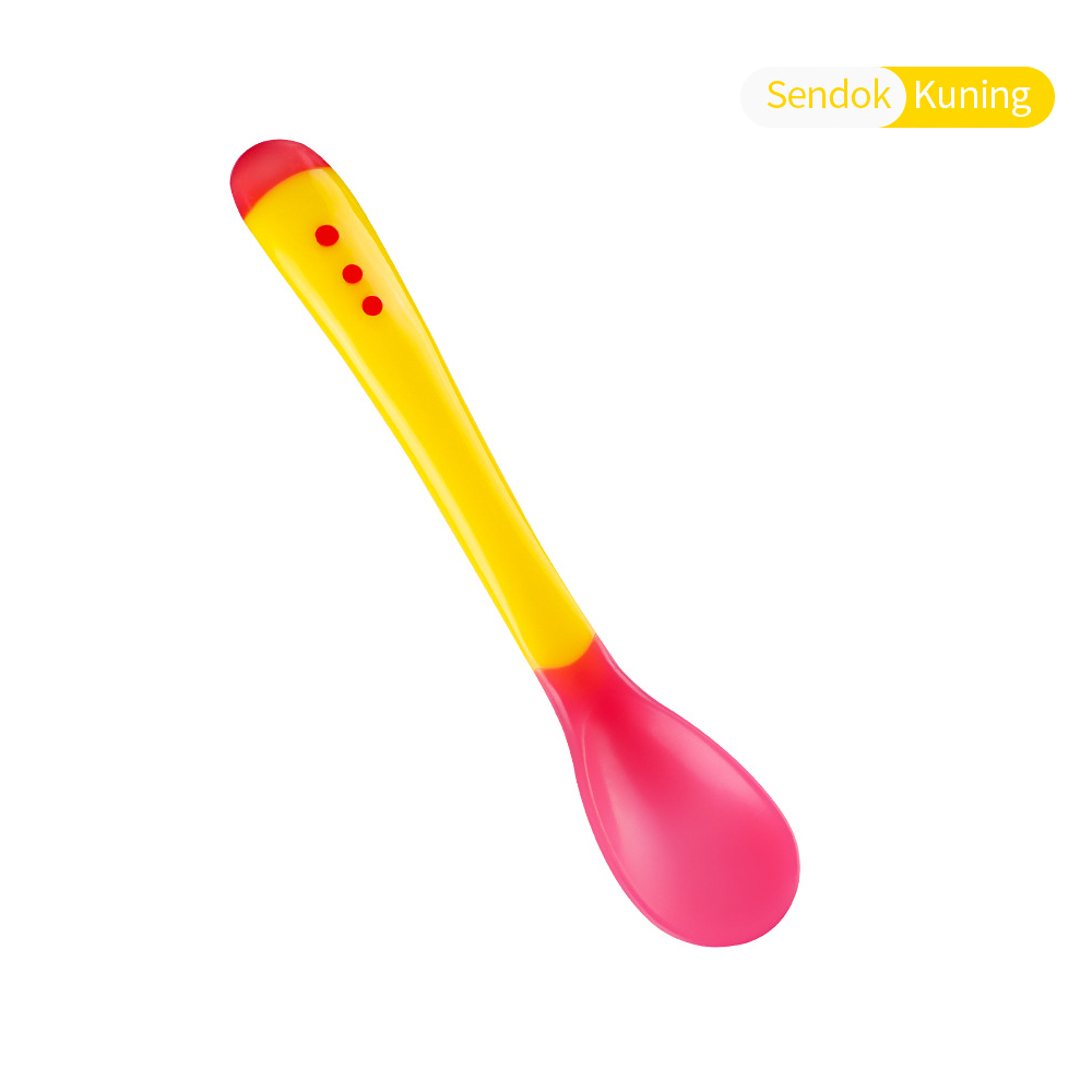 LAKOE 1PCS Sendok Suhu Bayi - Baby Temperature changing Spoon and Fork