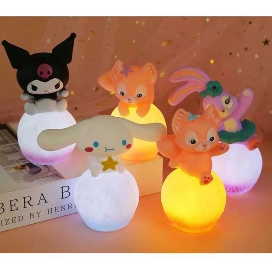 Lampu Tidur Sanrio Karakter Kuromi Melody Cinamorol Lampu Dekorasi Kamar Tidur