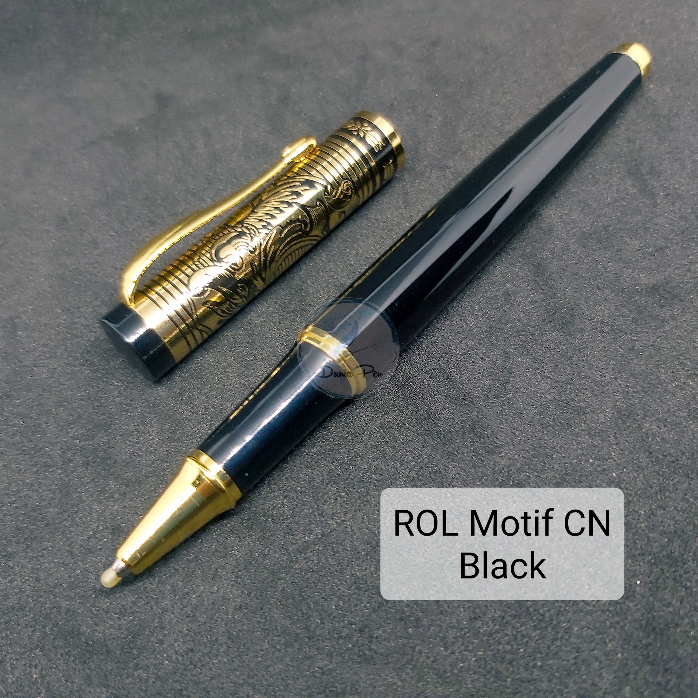Rollerball Pen Motif CN Pulpen Roller Metal Elegan Pen Besi Corak Ekslusif