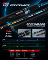 Joran Pancing Spinning ROD 602 Carbon Solid Katana  KURAWA murah & berkualitas