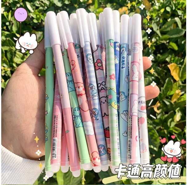 Pulpen Bisa Dihapus Bolpoin isi 6 pcs Gel Erasable Pen Pena Yang Bisa Dihapus Lucu ballpoint