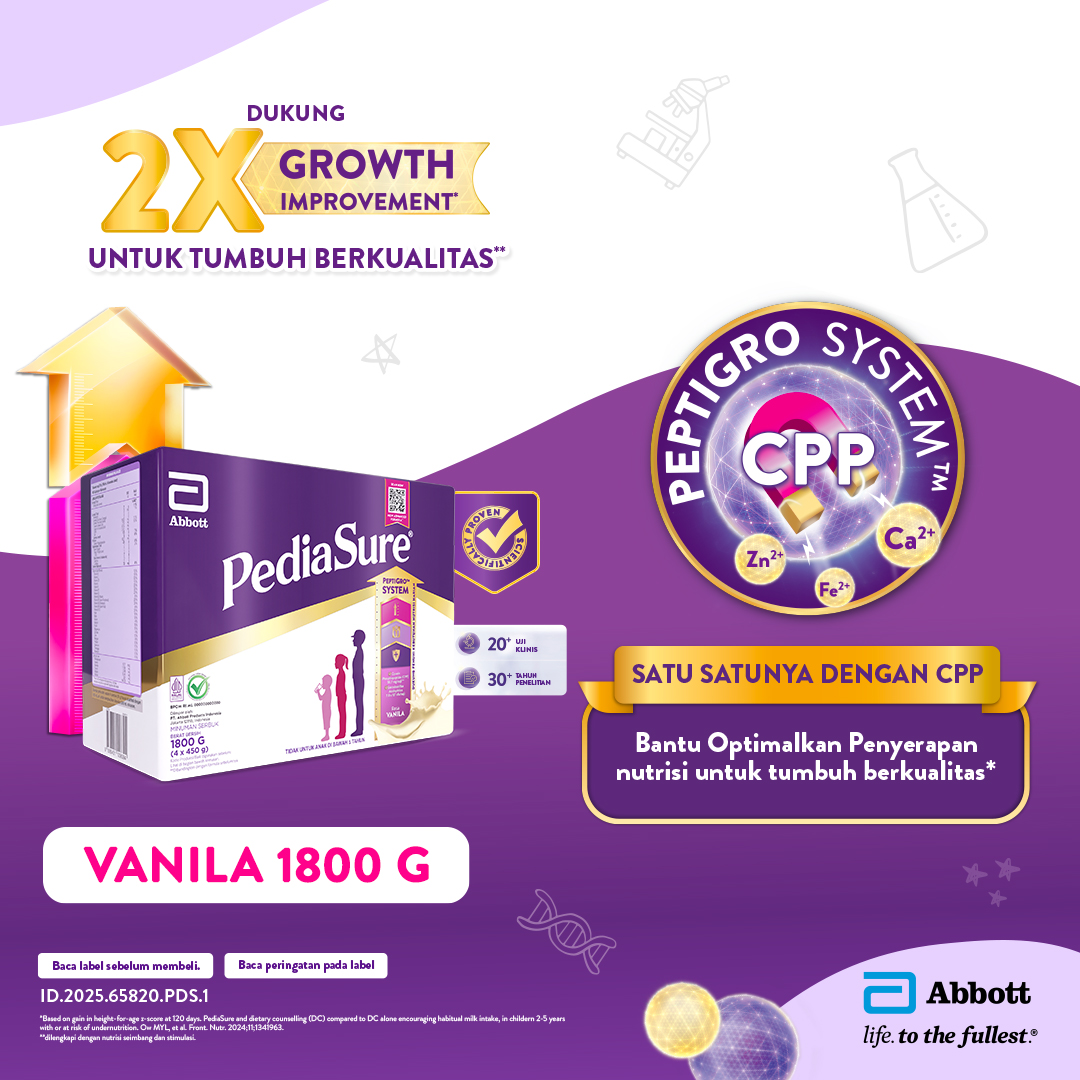 PediaSure Vanila (1-10th) 1800gr - Nutrisi Pertumbuhan