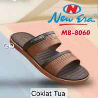 gos NEW ERA MB 8060 & MB 8031 Sandal Slop Karet Sandal Slop Pria Dewasa Kekinian Sandal Pria Casual Sandal Slide 39-44