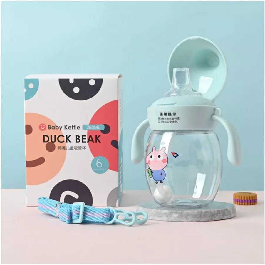 Botol Minum Bayi Lucu / Botol Minum Bayi 280ML / Botol Minum Baby Kettle Duck Beak - YSShop