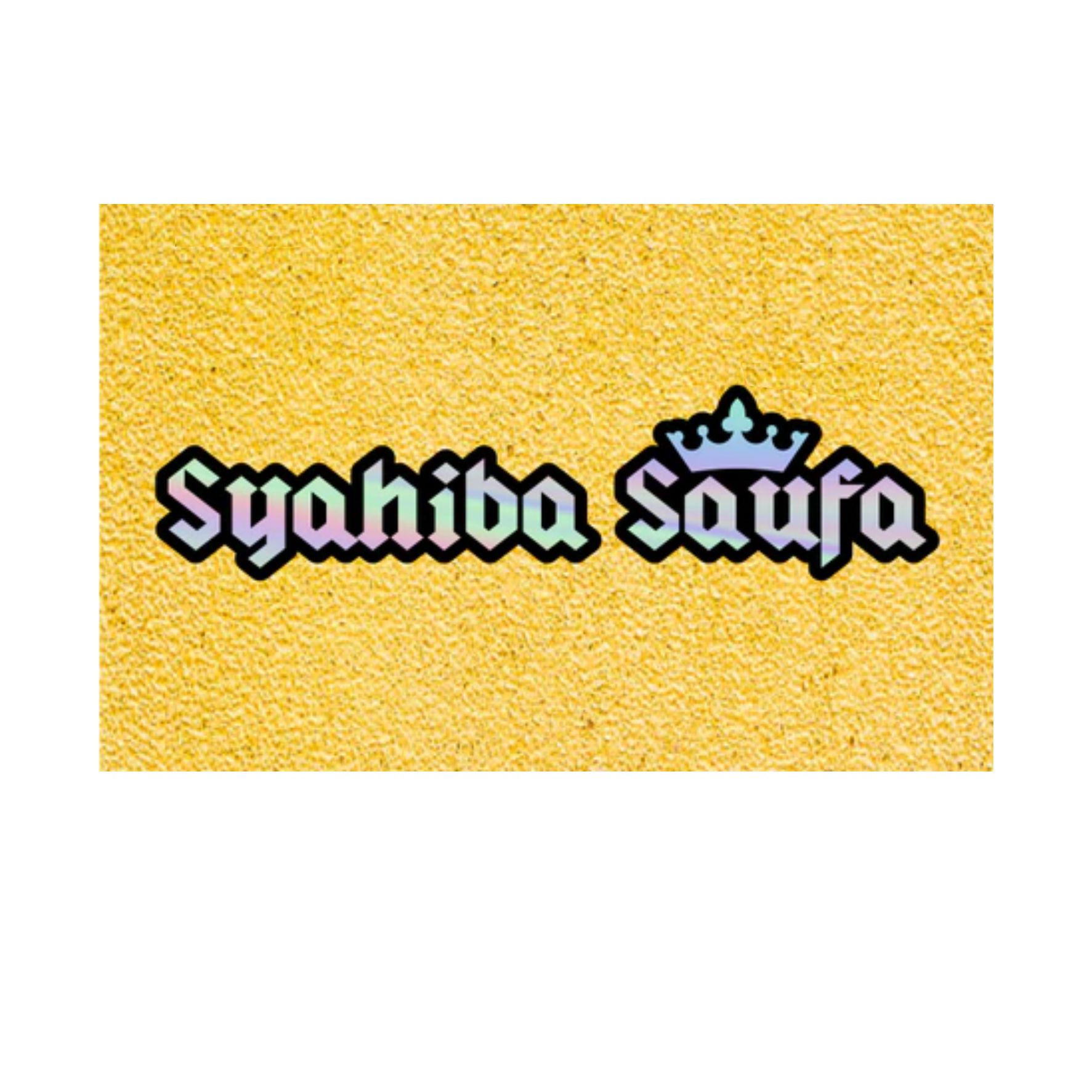 CUSTOM STIKER NAMA HOLOGRAM