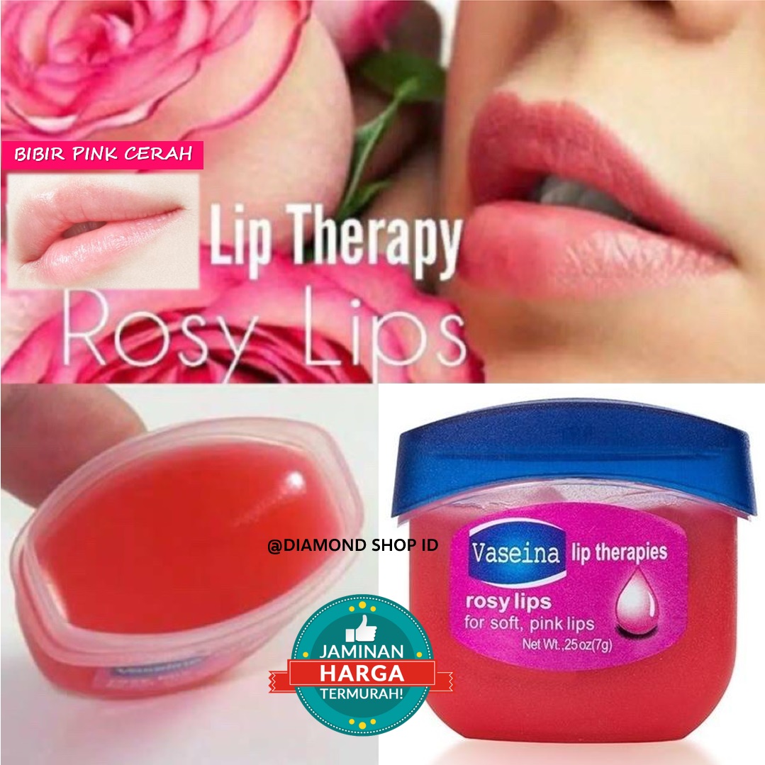 Bisa COD Termurah !!! Vaseina Lip Therapies Rosy Lips SOFT PINK / Lipbalm Liptint Lipgloss Pelemb...