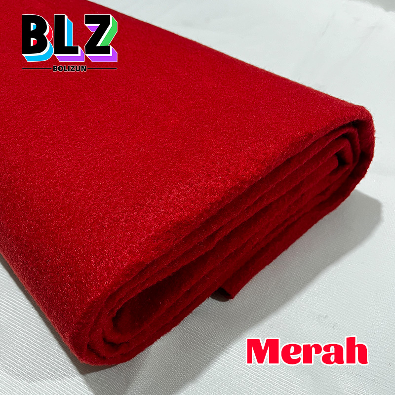 BOLIZUN Karpet Bludru 50x200 cm Karpet Pameran/Karpet Panggung/Karpet Masjid - 5 Warna
