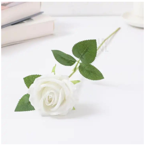 KOREANS s Bunga Mawar Rose Cabang 6 kepala F65 ROSE ARTIFICIAL