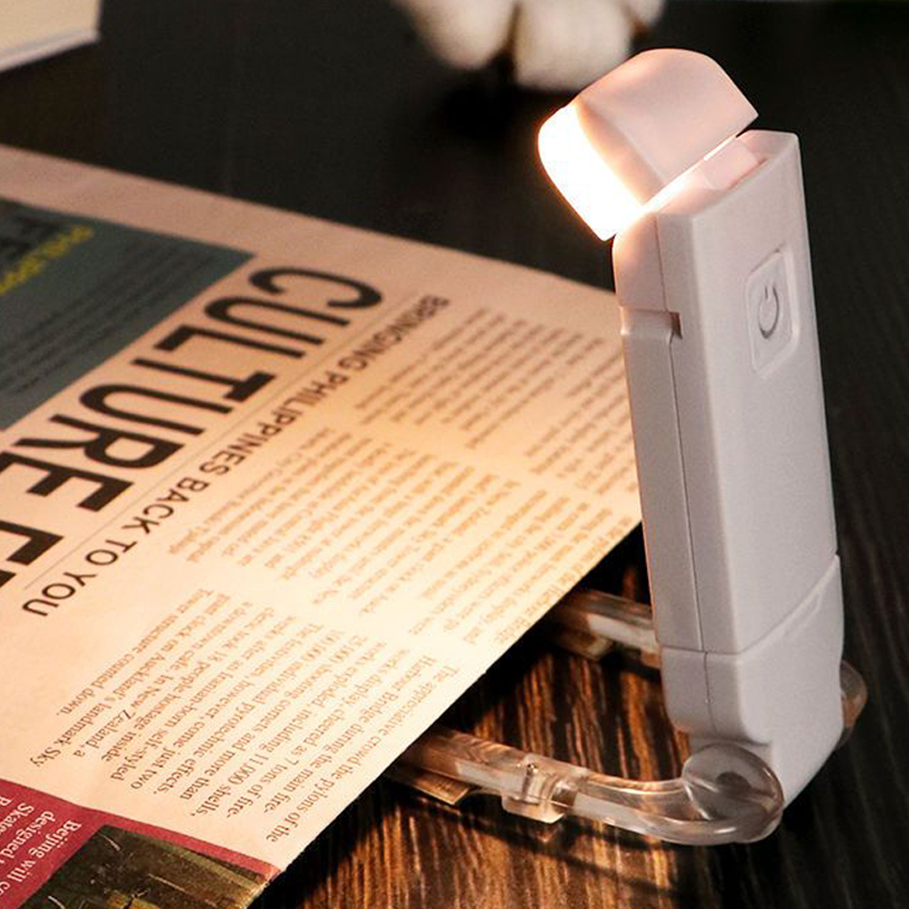 Lampu baca jepit LED USB Comfort Reading Mini Clip Lamp Lampu Baca Buku lampu belajar cas Book Light