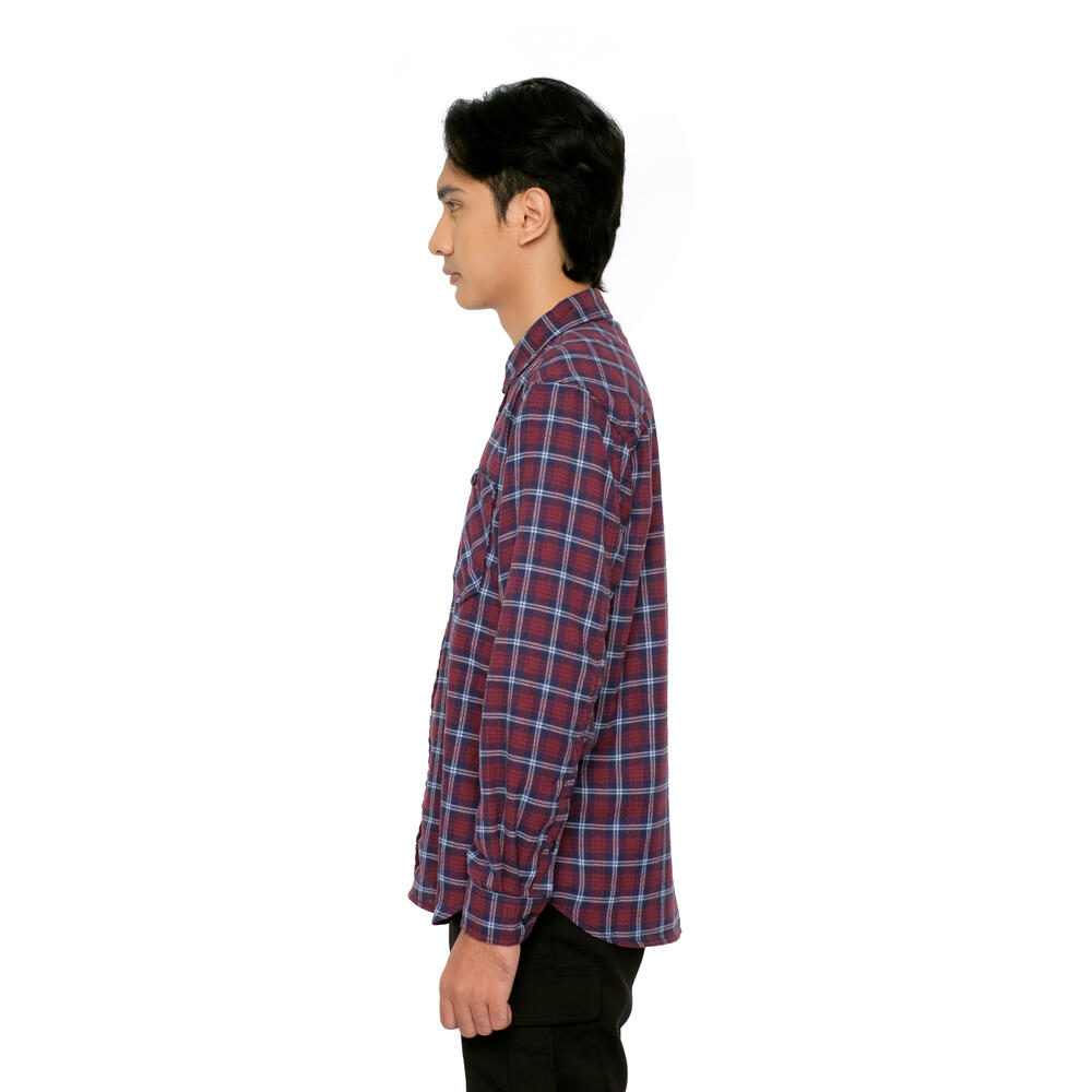 910010205 DESERT LINE FLANNEL SHIRT LS - RED