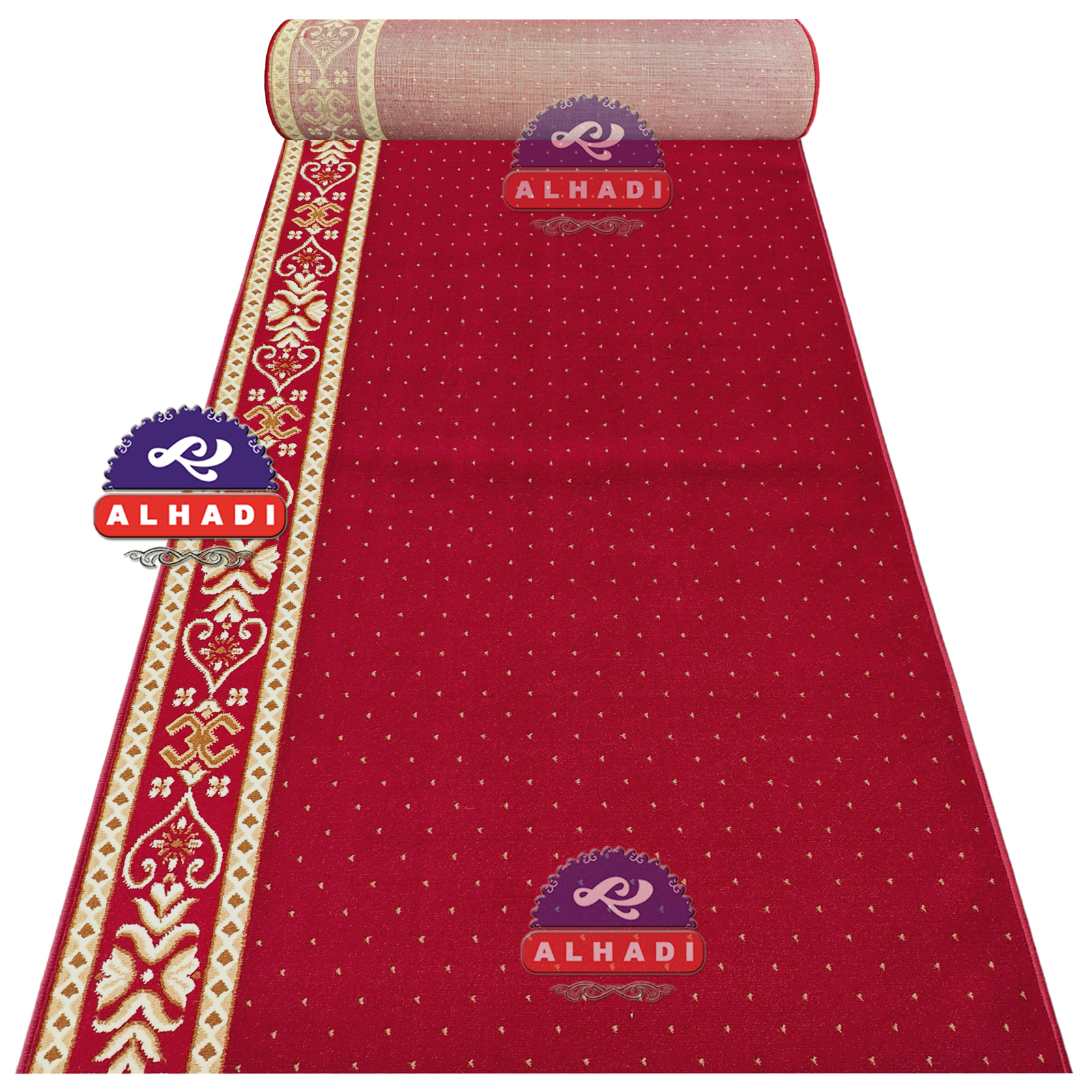 Alhadi Karpet Masjid PERGRA METERAN Ukuran 100 x 120cm Tebal 12mm Sajadah Mushola Best Seller