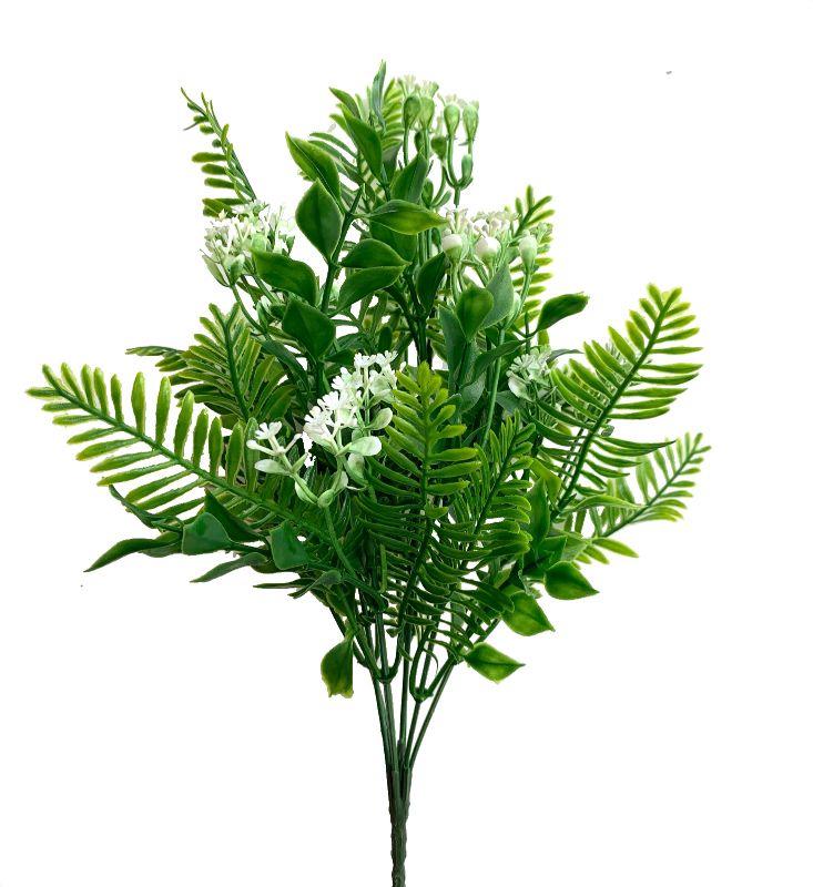 Daun pakis bunga plastik