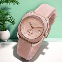 Promo !!! Jam Tangan Wanita Fosll Terbaru - Tanggal Aktif - Tali Rubber Elegant