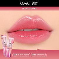 OMG OH MY GLAM Gloss Up Tinted Lip Balm 3.5 g – Hydrating Color Butter Lip Balm Warna Intens Tahan Lama Hingga 8 Jam Tidak Lengket