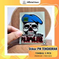 Stiker Polisi Militer PM Keluarga Besar Timbul Embos 6x7cm AlFatih Army