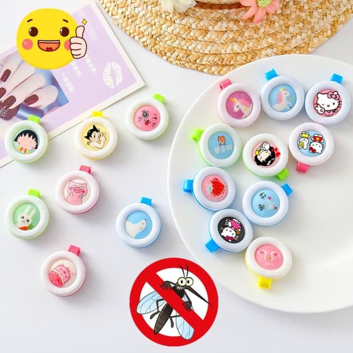 PIN ANTI NYAMUK / MOSQUITO REPELLENT / PENANGKAL NYAMUK / TEMPELAN ANTI NYAMUK dedee – pin anti nyamuk anak portable