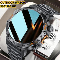LIGE jam tangan smart watch neweset asli Layar sentuh penuh bluetooth call anti air Baja tahan karat jam tangan pria kebugaran for Android & ios+Kotak