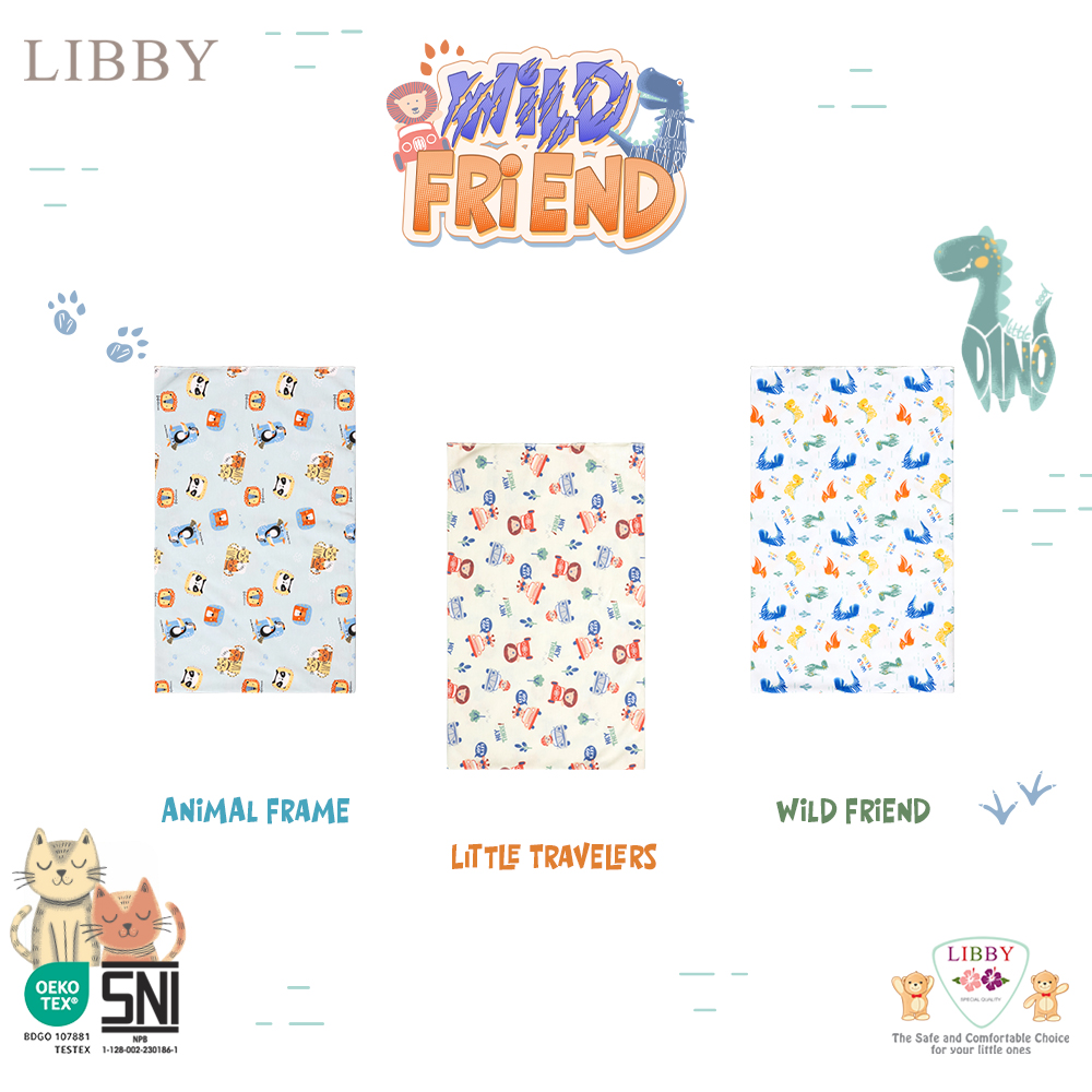 [TOMS] LIBBY / VELVET JUNIOR / KABOCHAN / FLOWER CARTS / CHIYO (3pcs) Bedong 90 cm x 110 cm | Bedong Lilit Selimut Bayi