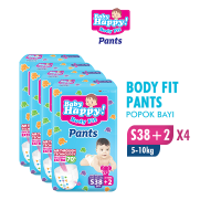 Baby Happy Pants S38+2 x4 (5-10kg) - Popok Celana Sekali Pakai