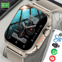 LIGE Pintar Jam Tangan Pria Panggilan Bluetooth Layar HD AMOLED 100+ Pelacak Olahraga Kebugaran Baterai Besar 600Mah Pintar Anti Air Jam Tangan Wanita + Kotak