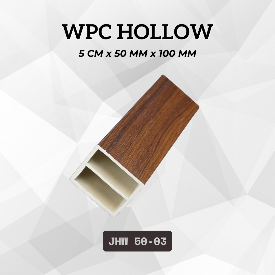 WPC Hollow Partisi JHW 10x5cm/5x5cm [1Pcs] Pembatas Ruangan Kotak Pembatasan Dinding Anti RayapApi dan mudah di bersihkan