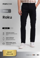 Manzone Celana Panjang Pria Chinos Slim Fit Roku - Black