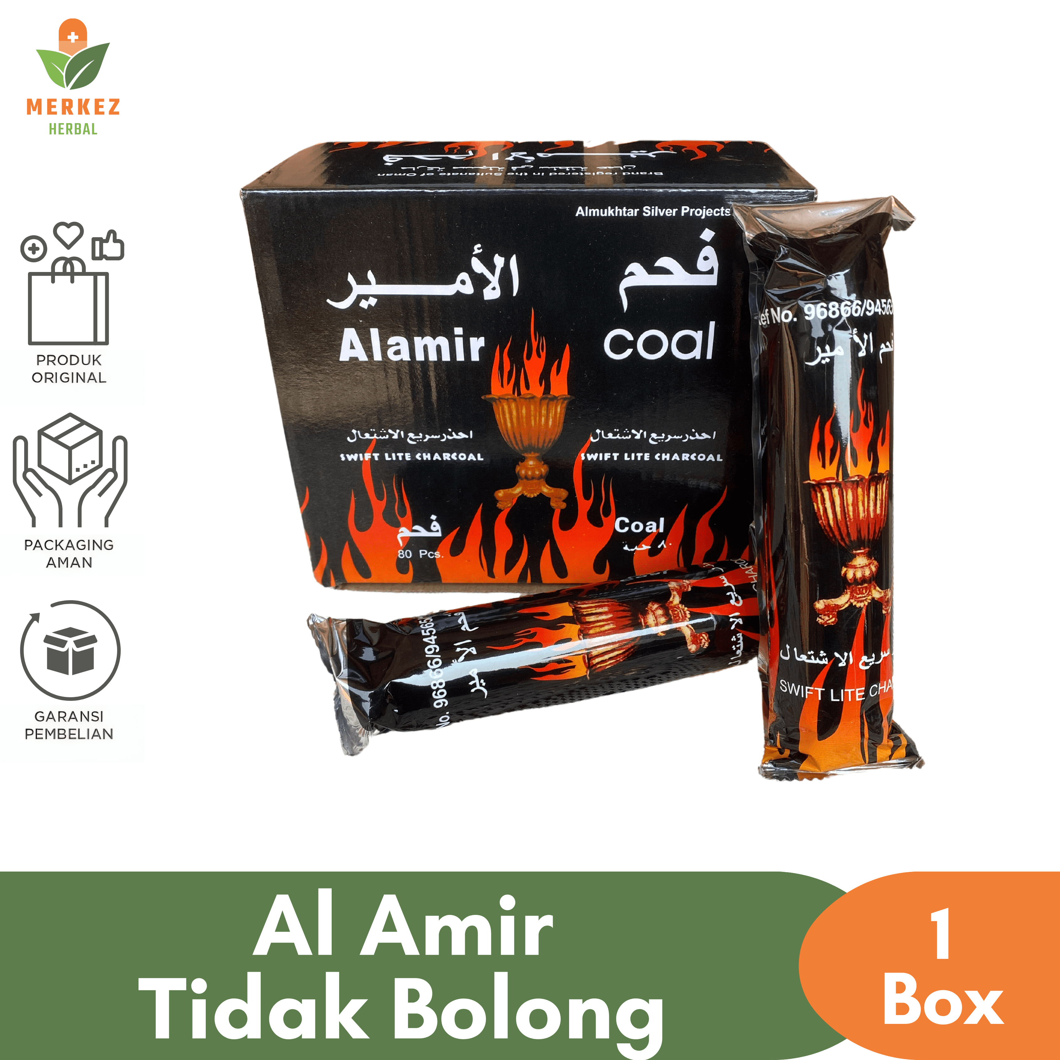 Arang Magic Areng Buhur Bukhur Dupa Magic Charcoal Al Rahal Charcoal 1 Box Isi 8 Tahan Lama Murah