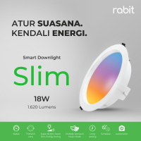 RABIT Smart Lamp LED Light Bulb Bluetooth 10W Lampu Bohlam Pintar RGB - Downlight Plafon 18W