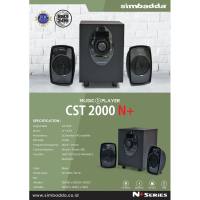 Simbadda Original Speaker Music Player CST 2000N / Advance M10BT (BLUETOOTH USB MicroSDHC/TF  AUX & RADIO FM) bisa di Laptop/PC Handphone Tablets TV Garansi Resmi Simbadda Indonesia 1 Tahun